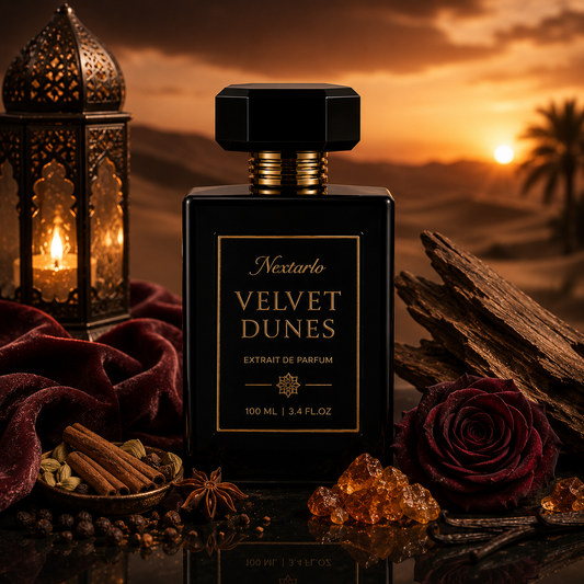 Velvet Dunes – Luxury Amber Woody Extrait de Parfum
